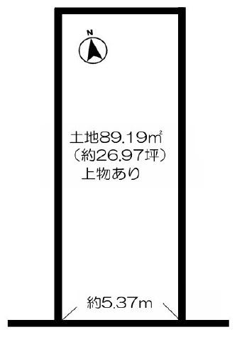 京都市左京区田中大久保町　建築条件無売土地