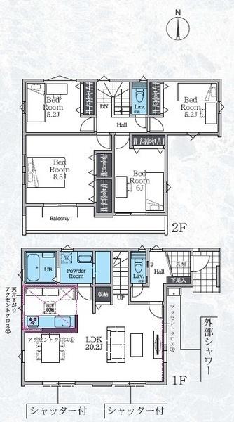平塚市袖ヶ浜新築戸建全３棟　３号棟