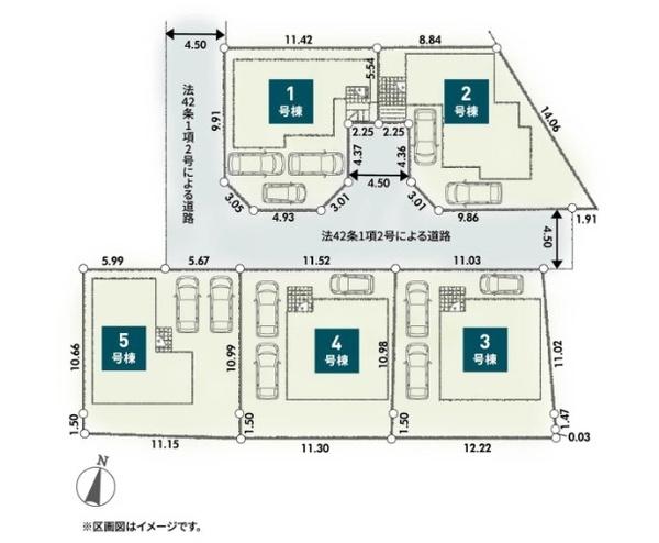 秦野市第３戸川　新築一戸建て全３棟　１号棟