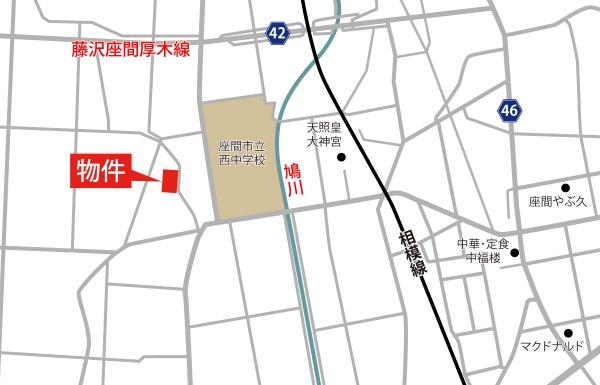 座間市新田宿の土地