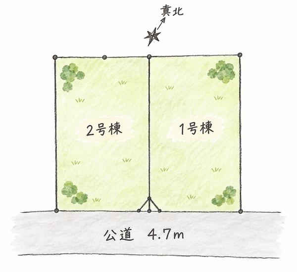 相模原市中央区光が丘３丁目新築分譲全２棟２号棟