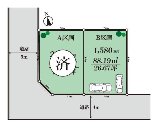 茅ヶ崎市円蔵　売地B区画