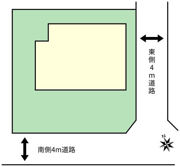 つくば市島名の中古一戸建て(区画図)