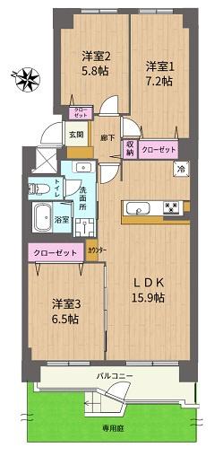 東急ドエルおおやちビレジ１号棟