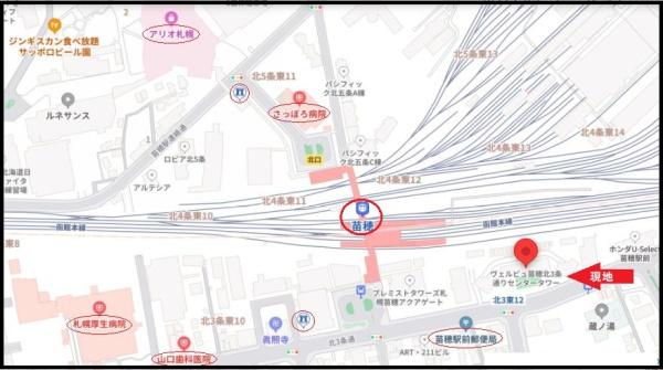 ヴェルビュ苗穂北３条通りイーストタワー