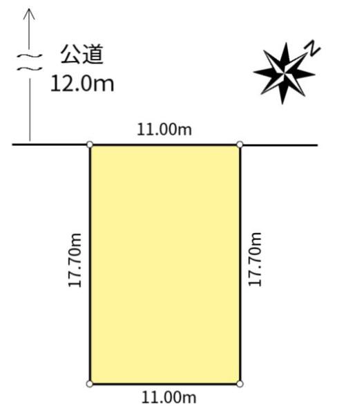 北区新琴似一条12丁目・住宅用の整形状地