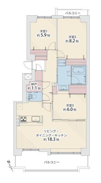 ラポール南郷の杜２号館