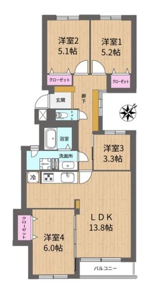 エメラルドグリーン北３２条Ａ棟