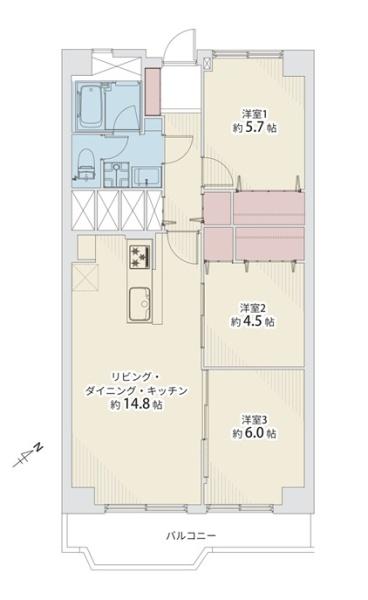 スカイハイツ麻生第四号棟