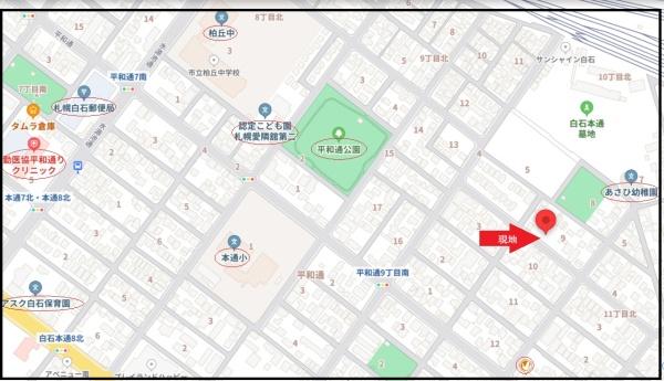 ＧＲＡＦＡＲＥ白石区平和通１０丁目北新築住宅