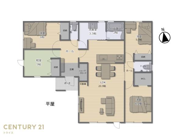 LINAGE　西尾市一色町一色01期　2号棟