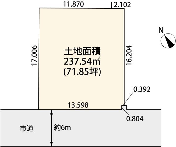 千葉市美浜区幕張西6丁目　売地