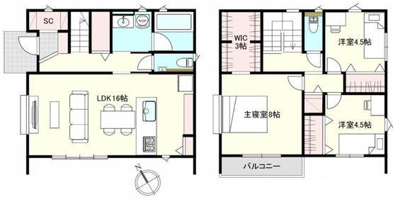 木更津市千束台　新築戸建　18号棟20号棟