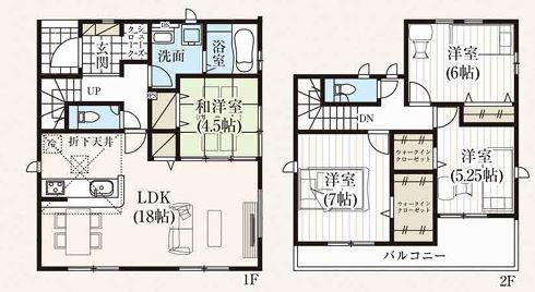 佐倉市野狐台町2期　新築戸建て　全5棟