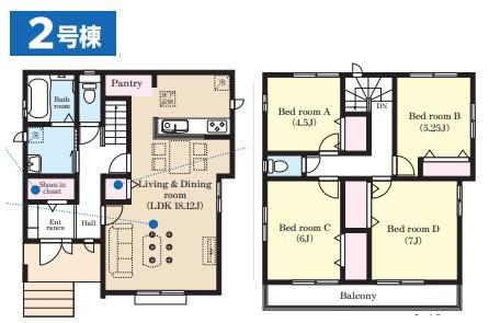 成田市加良部4丁目2　新築戸建て　全2棟