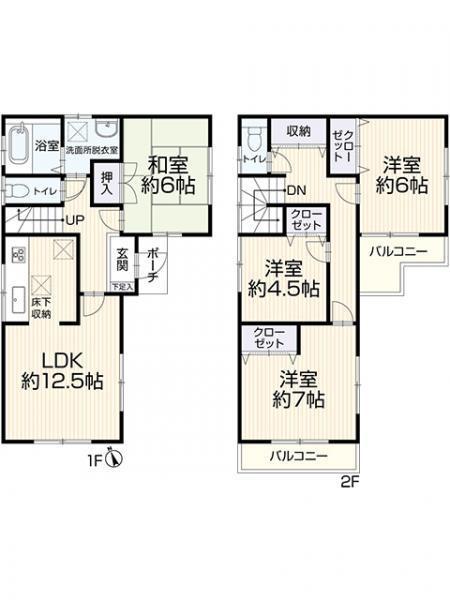 鎌ケ谷市東道野辺6丁目　戸建て