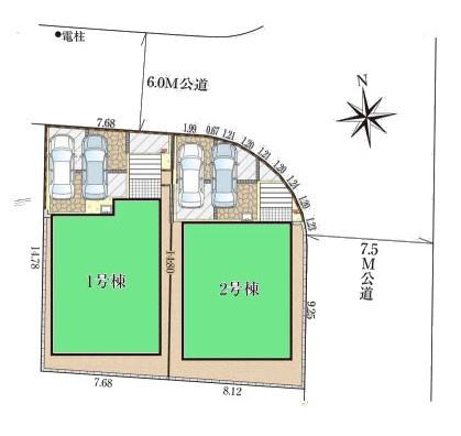 グラファーレ成田市中台9期　新築戸建て　全2棟