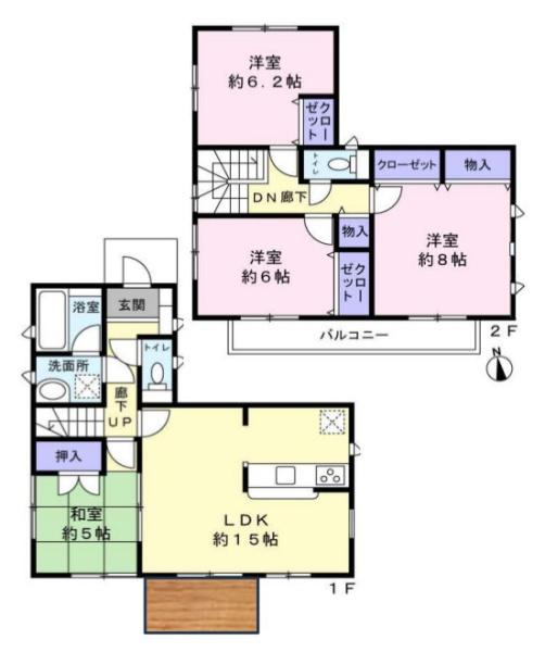 鎌ケ谷市東中沢２丁目の中古一戸建て