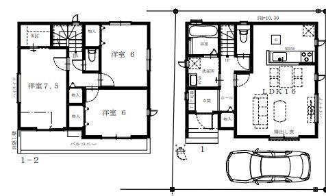 千葉市若葉区桜木1丁目　新築戸建て　全2棟