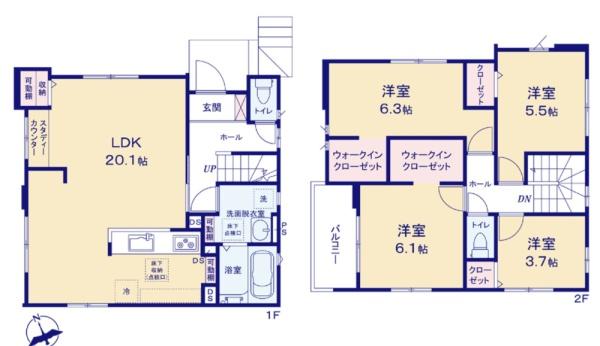 佐倉市臼井2期　新築戸建て