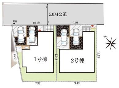 グラファーレ千葉市桜木3丁目11期　新築戸建て　全2棟