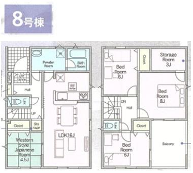 香取市野田第9　新築戸建て　6号棟～8号棟（2階）