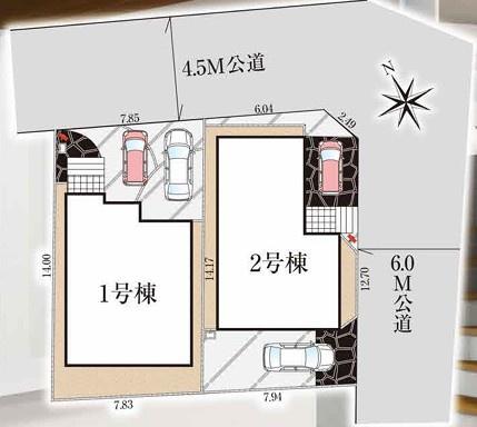 グラファーレ千葉市宮野木台3丁目　新築戸建て　全2棟