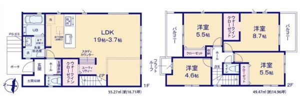 木更津市西岩根1期　新築戸建て