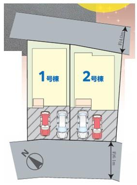 八千代市勝田台6　新築戸建て　2号棟