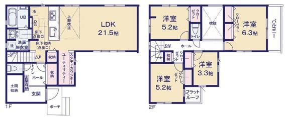 千葉市花見川区横戸町3期　新築戸建て