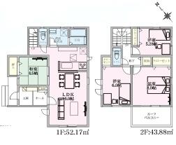 千葉市稲毛区宮野木町23-3期新築戸建　全3棟