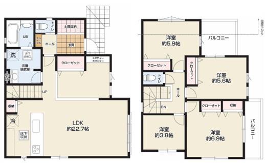 千葉市若葉区桜木北5期　新築戸建