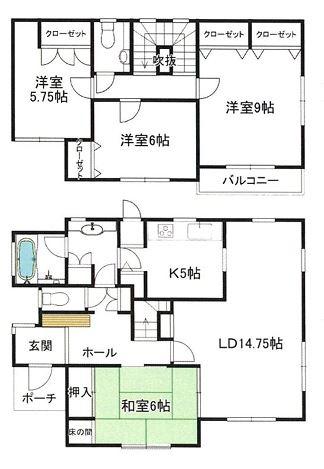 大網白里市みどりヶ丘二丁目　戸建て