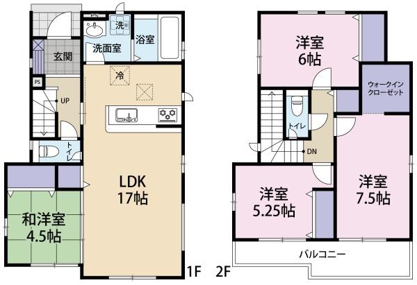 船橋市習志野台18期　新築戸建て　全2棟