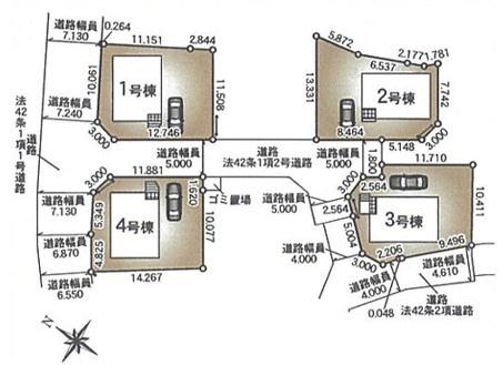 千葉市中央区花輪町3丁目第5　新築戸建て　全4棟