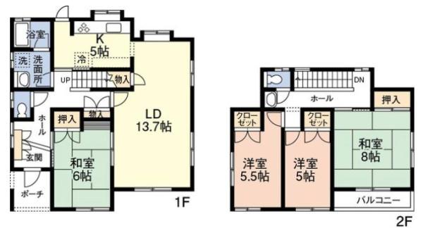 潮来市日の出5丁目23-3期　新築戸建て　1号棟
