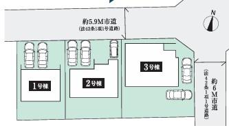 潮来市日の出5丁目23-3期　新築戸建て3号棟