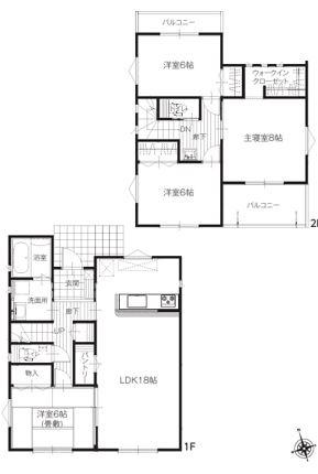千葉市若葉区千城台東3丁目　2号棟　戸建