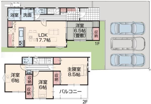 茂原市長尾　全2棟　新築戸建