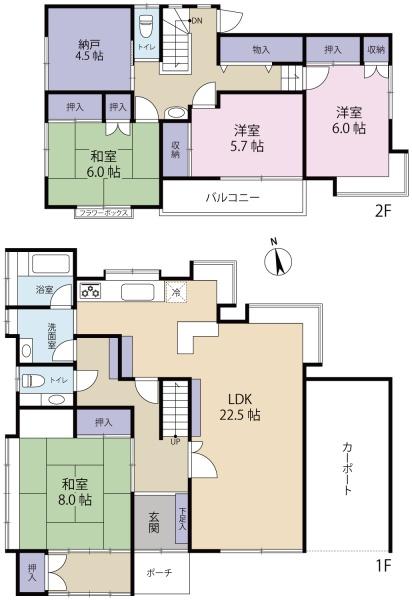 千葉市稲毛区園生町　戸建て