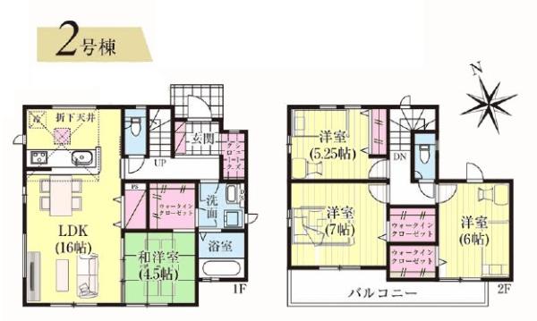 グラファーレ四街道市旭ヶ丘9期　全2棟　新築戸建