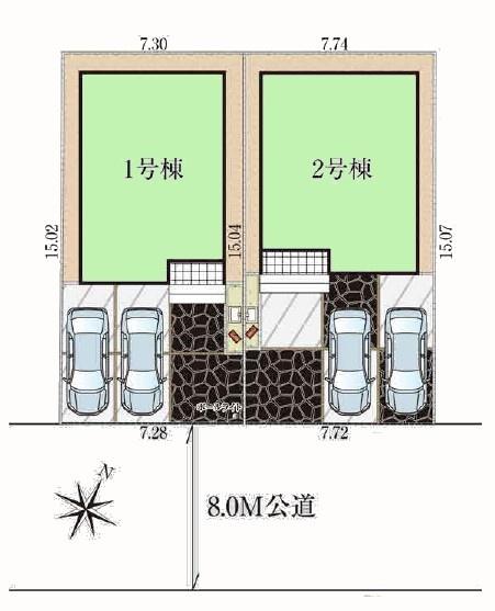 グラファーレ四街道市千代田5期　全2棟　新築戸建