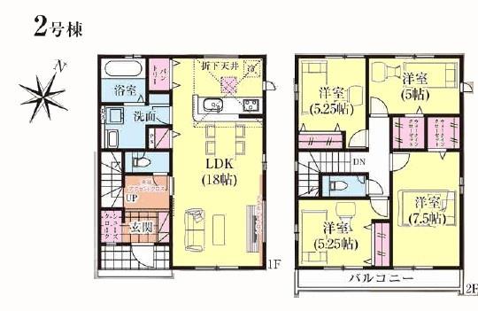 グラファーレ四街道市千代田5期　全2棟　新築戸建