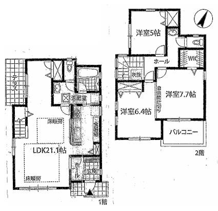 佐倉市西志津4丁目　戸建て