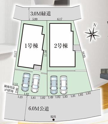 グラファーレ成田市玉造6丁目10期　新築戸建て　全2棟