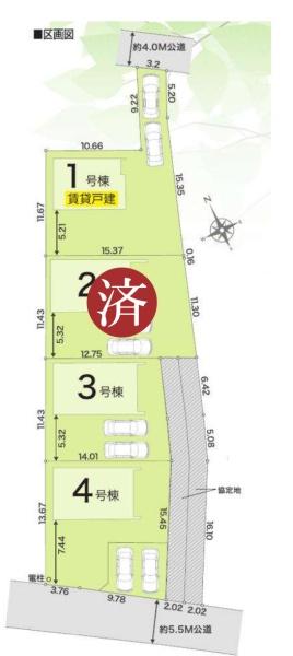 リナージュ袖ヶ浦市奈良輪第2期4棟　新築戸建