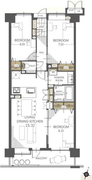 ラミーユ勝田台ハイライズセンターヒル