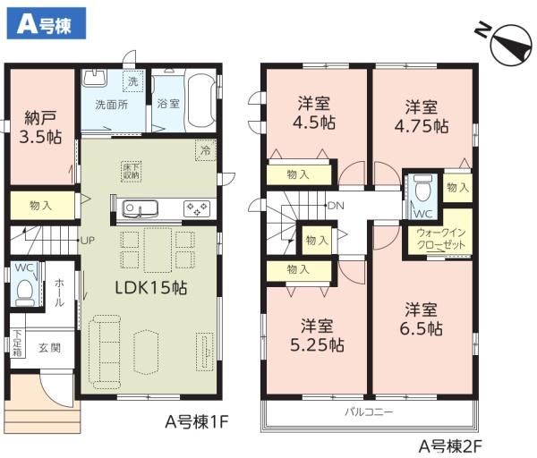 千葉市稲毛区宮野木町1752番　新築戸建　全2棟