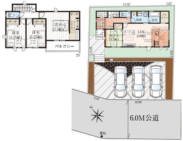 千葉市貝塚3期　新築戸建　全1棟
