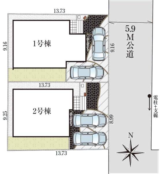 千葉市千城台北2期　新築戸建　全2棟